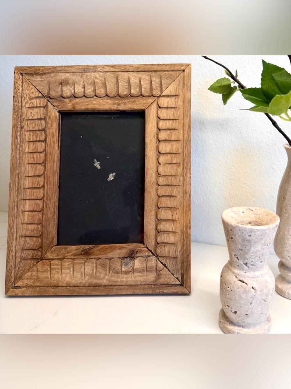Magnolia Home Joanna Gaines Carved Wood Picture Frame 4x6